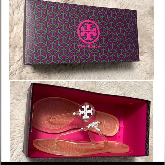 Tory Burch clear thong sandals size 9 - Picture 2 of 12